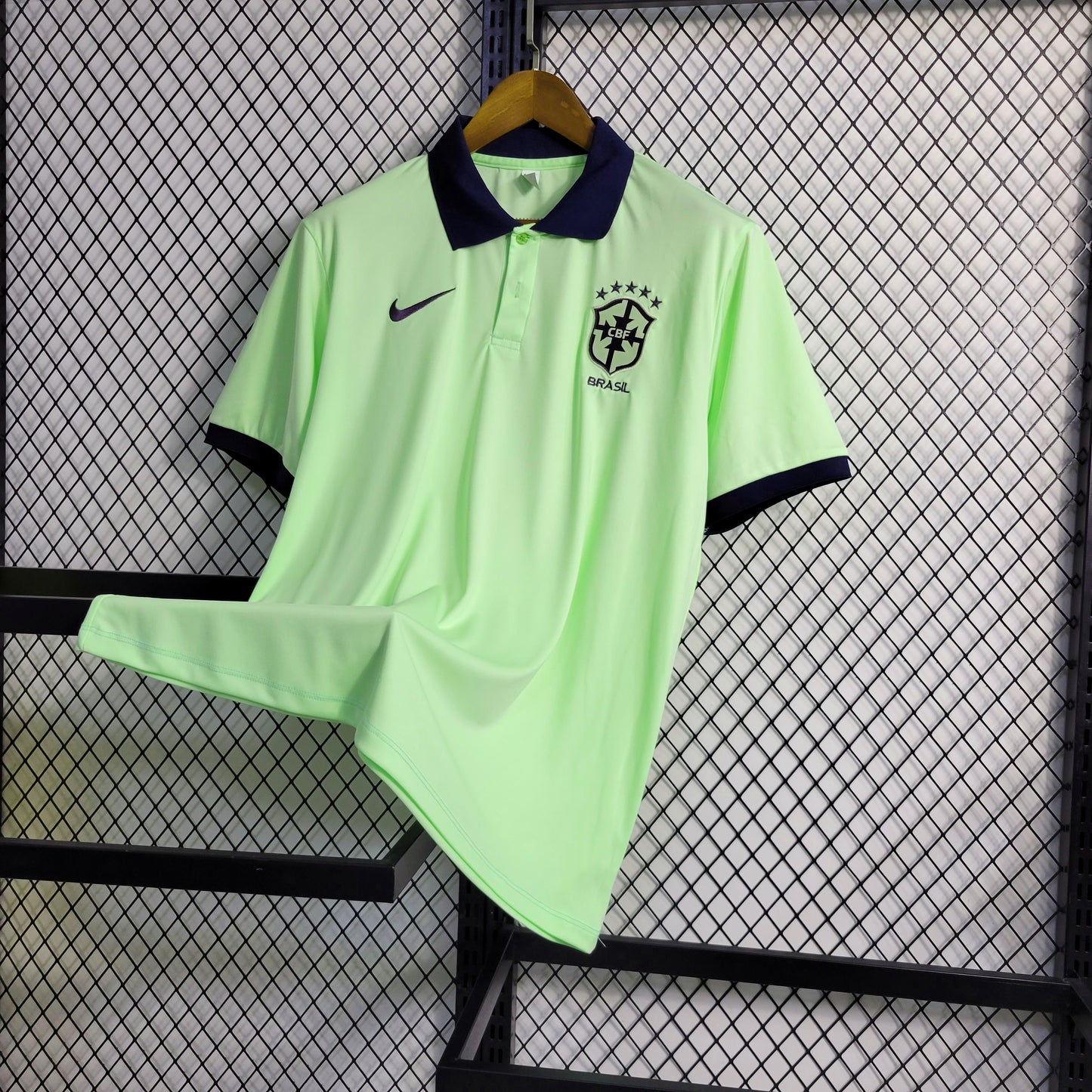 23-24 Brazil Light Green POLO Size S-XXL（Men's Fan Edition） | 衬衫 | M1-1 | Betty ali Chinese suppliers