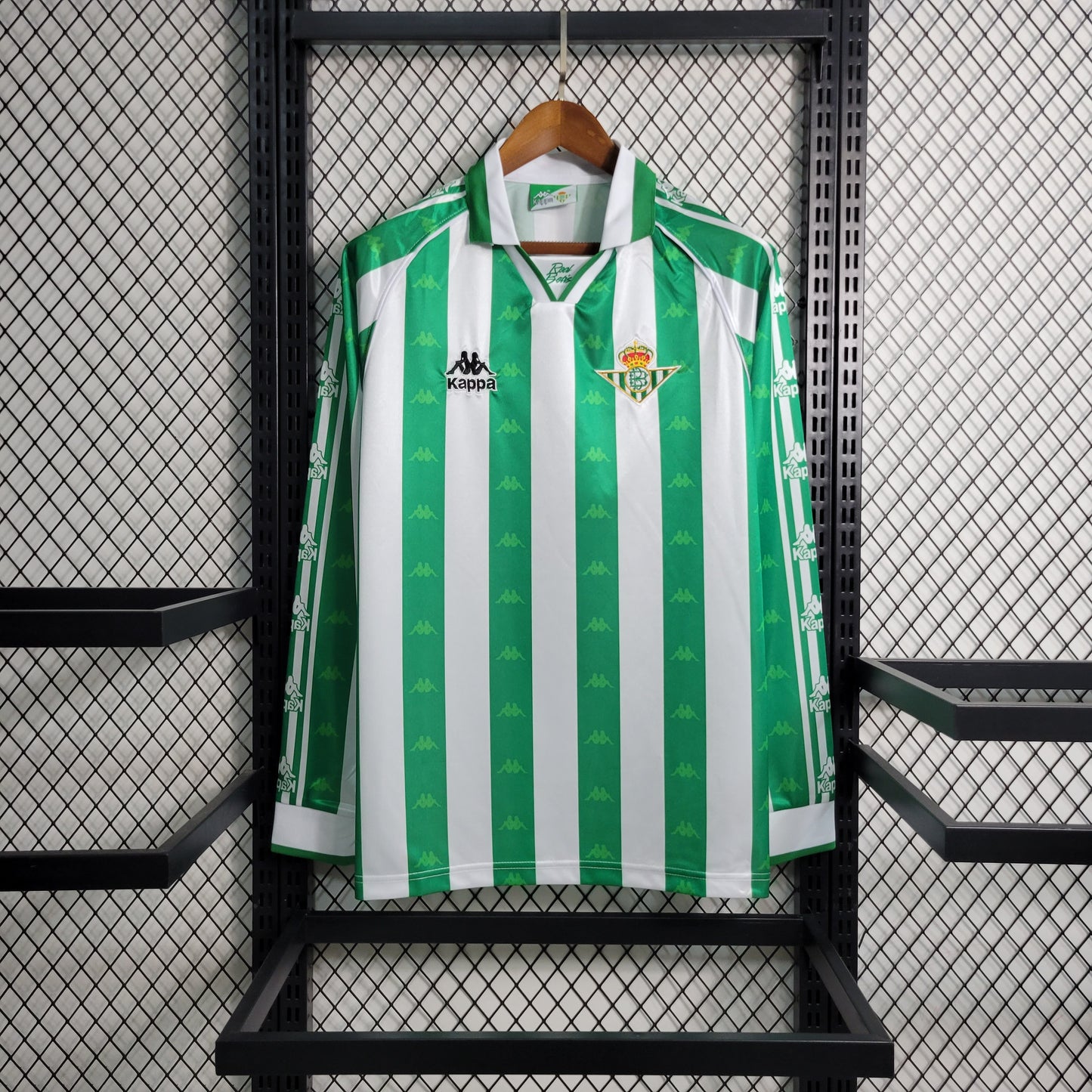 Retro 95-97 Betis Home Long Sleeve Size S-XXL（Retro） | 复古/Retro | M2-3, R | Betty ali Chinese suppliers