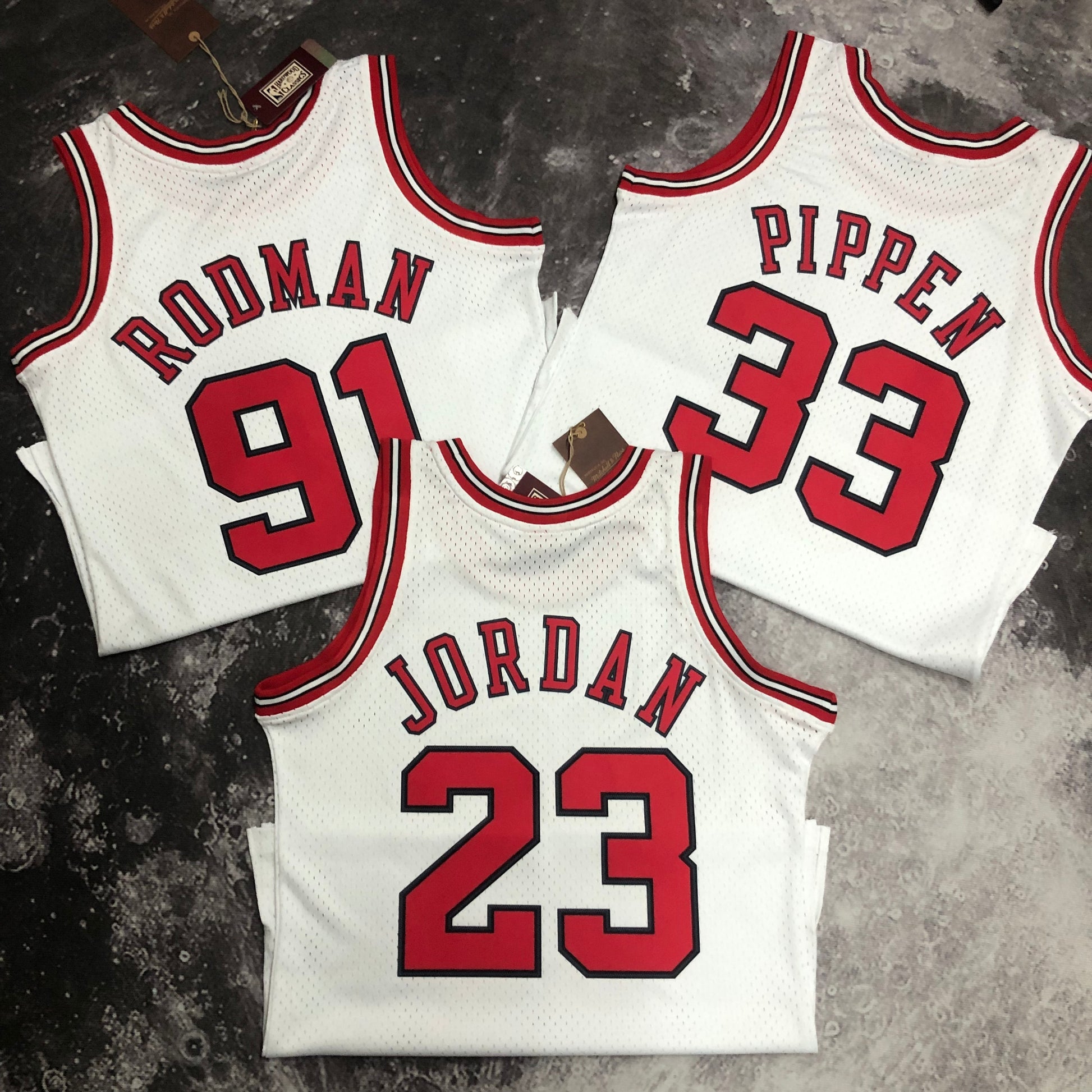 MN hot-pressed retro jersey: SW Bulls 98 season white NBA : #91 #33 #23 | NBA | NBA | Betty ali Chinese suppliers