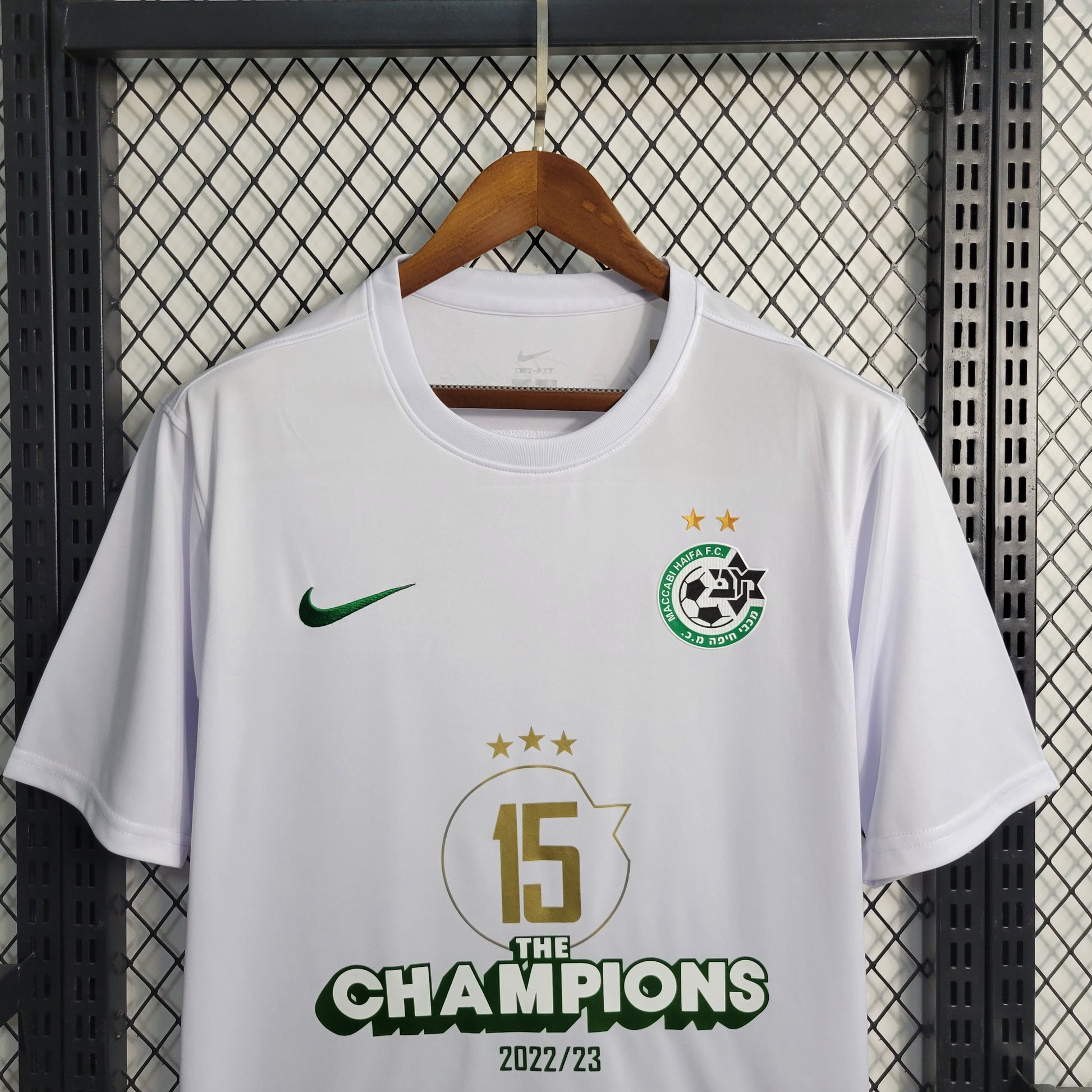 23-24 Maccabi White Champion Size S-4XL（Men's Fan Edition） | 衬衫 | M4-1 | Betty ali Chinese suppliers