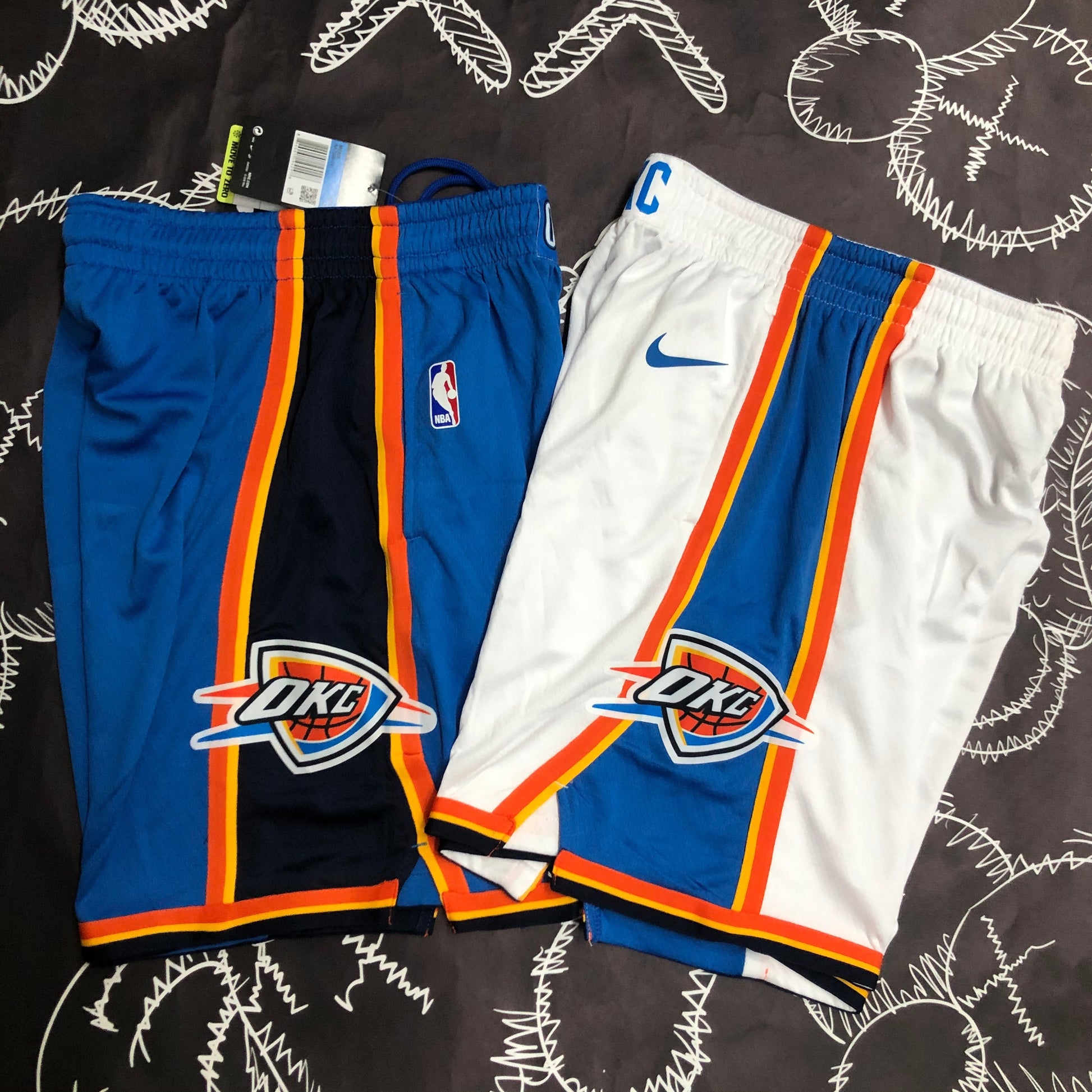 thunder shorts （NBA）Size S-XXL | 短裤 | NBA | 中国供应商