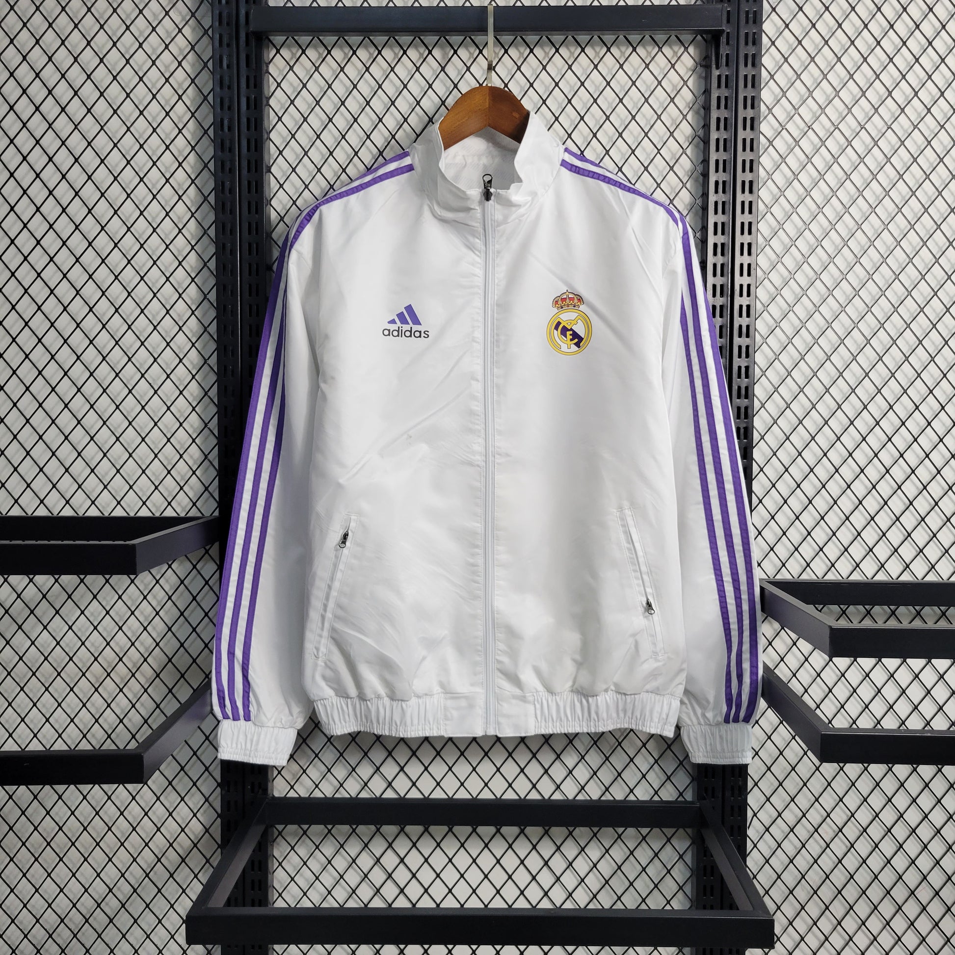 23-24 Windbreaker Reversible Real Madrid Size S-XXL | 风衣 | W2-3 | Betty ali Chinese suppliers