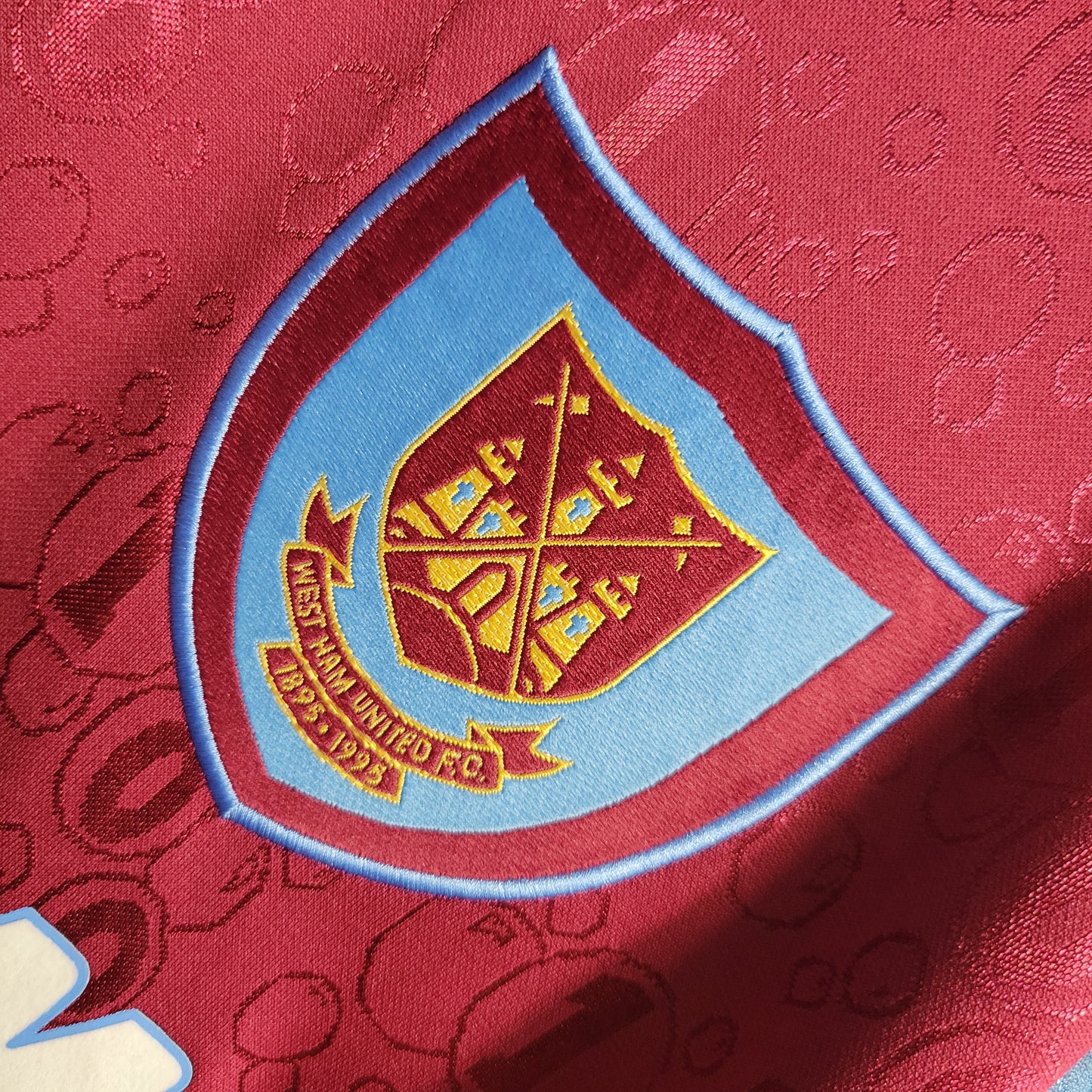 1995-97 West Ham United Home Long Sleeve Retro Shirt