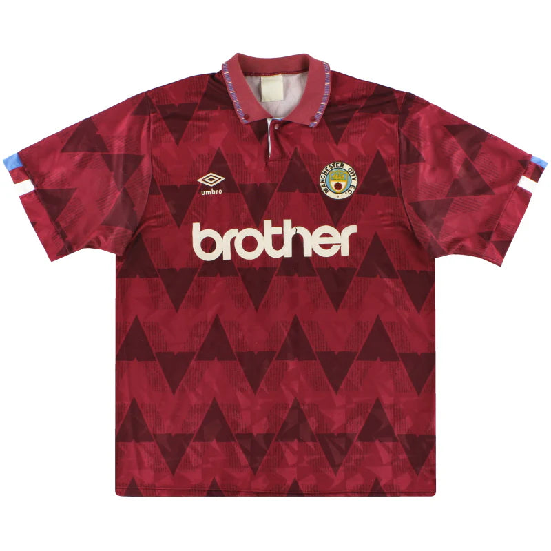 1990-92 Manchester City Umbro Away Shirt