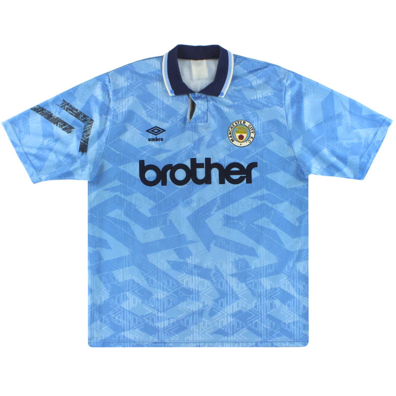 1991-93 Manchester City Umbro Home Shirt