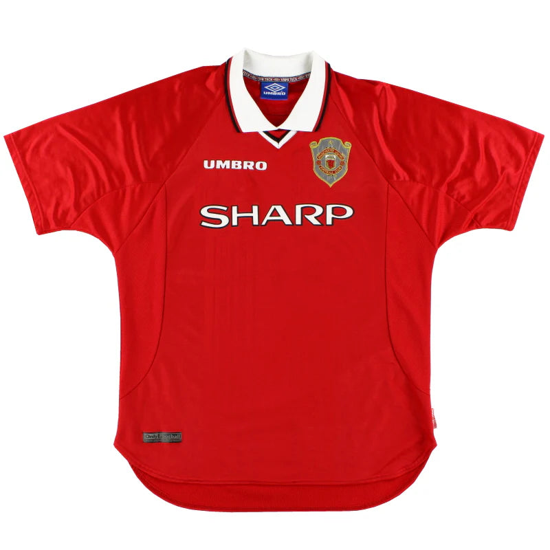 1997-00 Manchester United Umbro Champions League Home Shirt