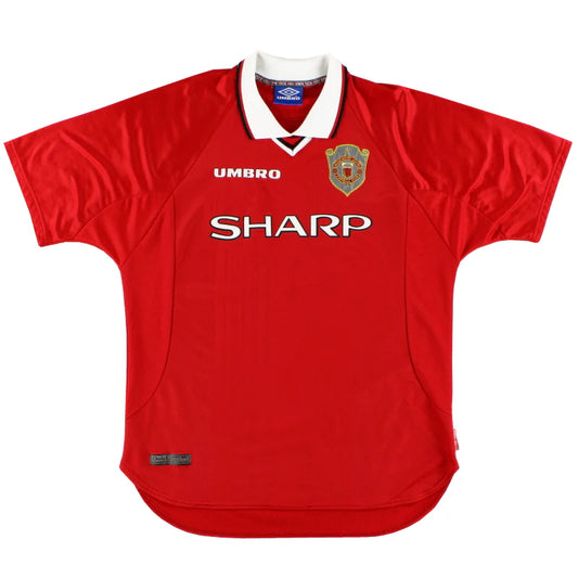 1997-00 Manchester United Umbro Champions League Home Shirt