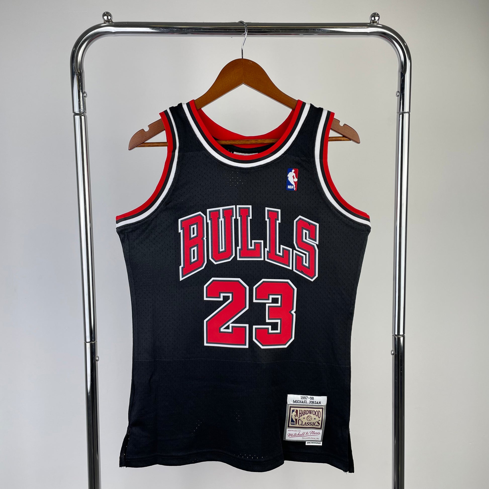 MN heat-pressed retro jersey: SW Bulls 98 season black NBA : #91 #33 #23 | NBA | NBA | Betty ali Chinese suppliers