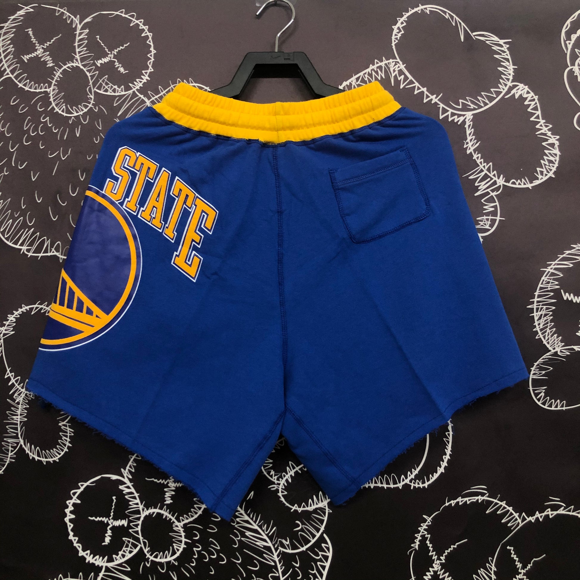 Warriors Athletic Shorts Blue（NBA）Size S-XXL | 短裤 | NBA | 中国供应商