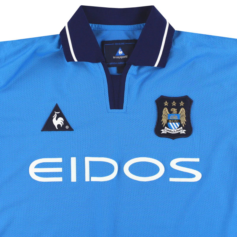 2001-02 Manchester City Le Coq Sportif Home Shirt