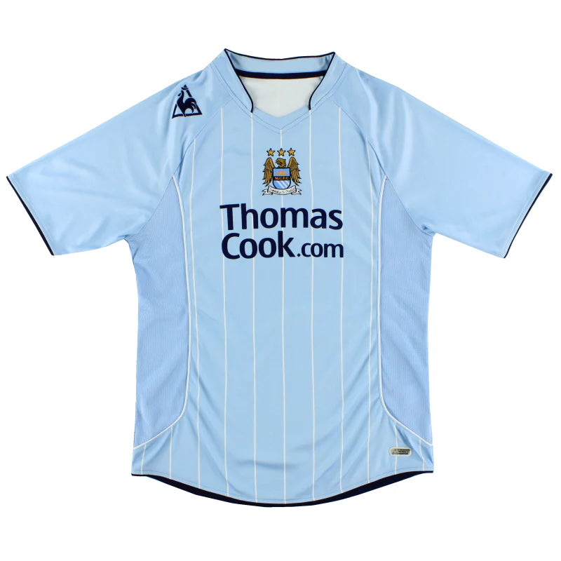 2007-08 Manchester City Le Coq Sportif Home Shirt