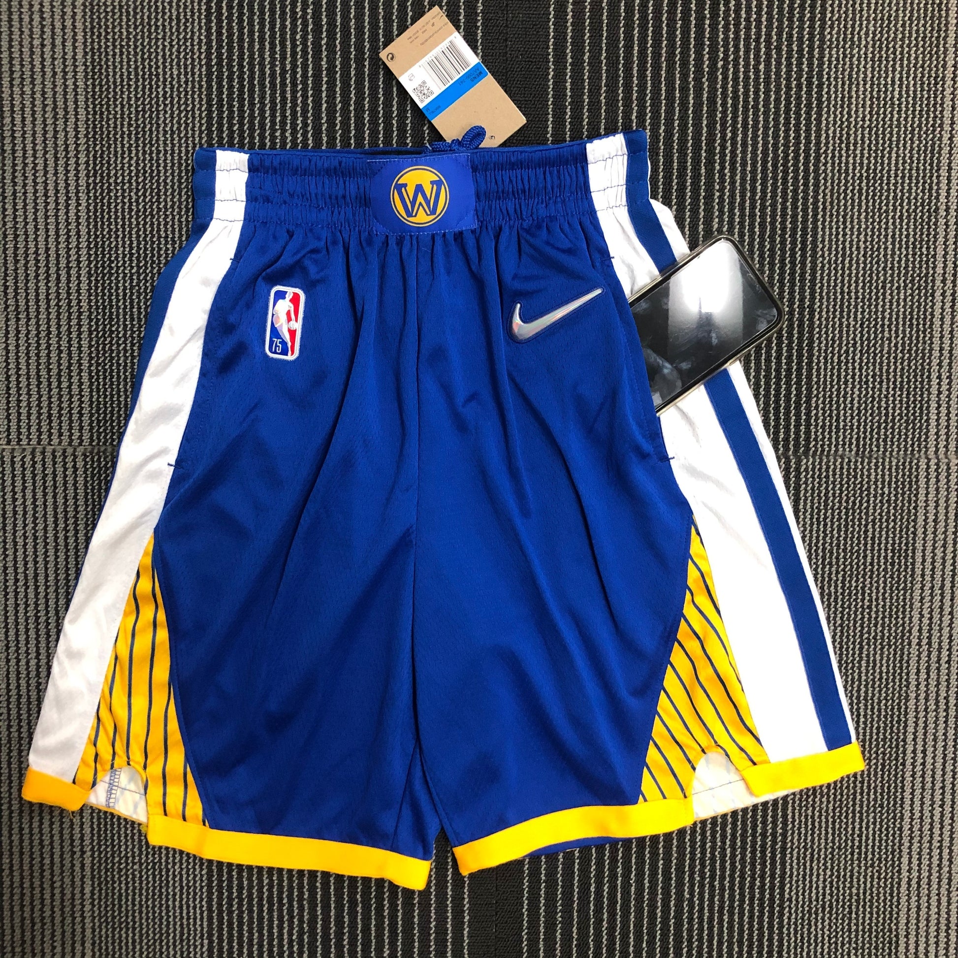 75th Anniversary Warriors Blue Shorts Size S-XXL | 短裤 | NBA | 中国供应商