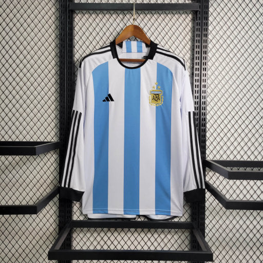 22-23 Argentina Home 3-Star Long Sleeve Size S-XXL