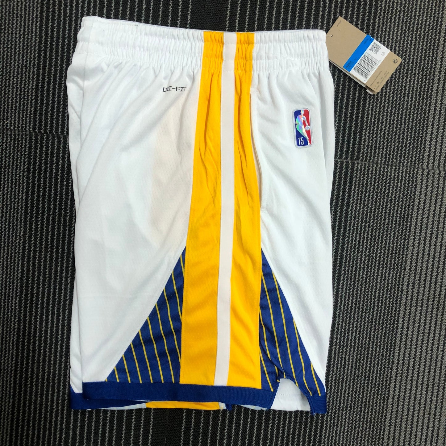 75th Anniversary Warriors White Shorts Size S-XXL | 短裤 | NBA | 中国供应商