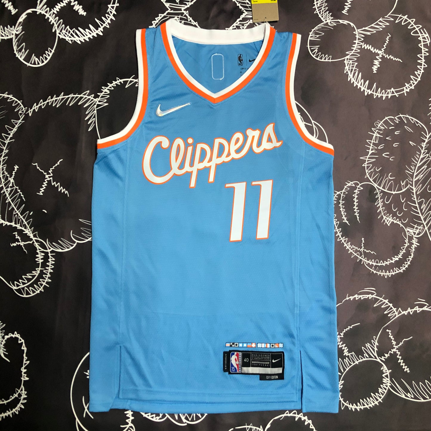 22 Season Clippers City Edition No. 11 Wall NBA : #11 | NBA | NBA | Betty ali Chinese suppliers