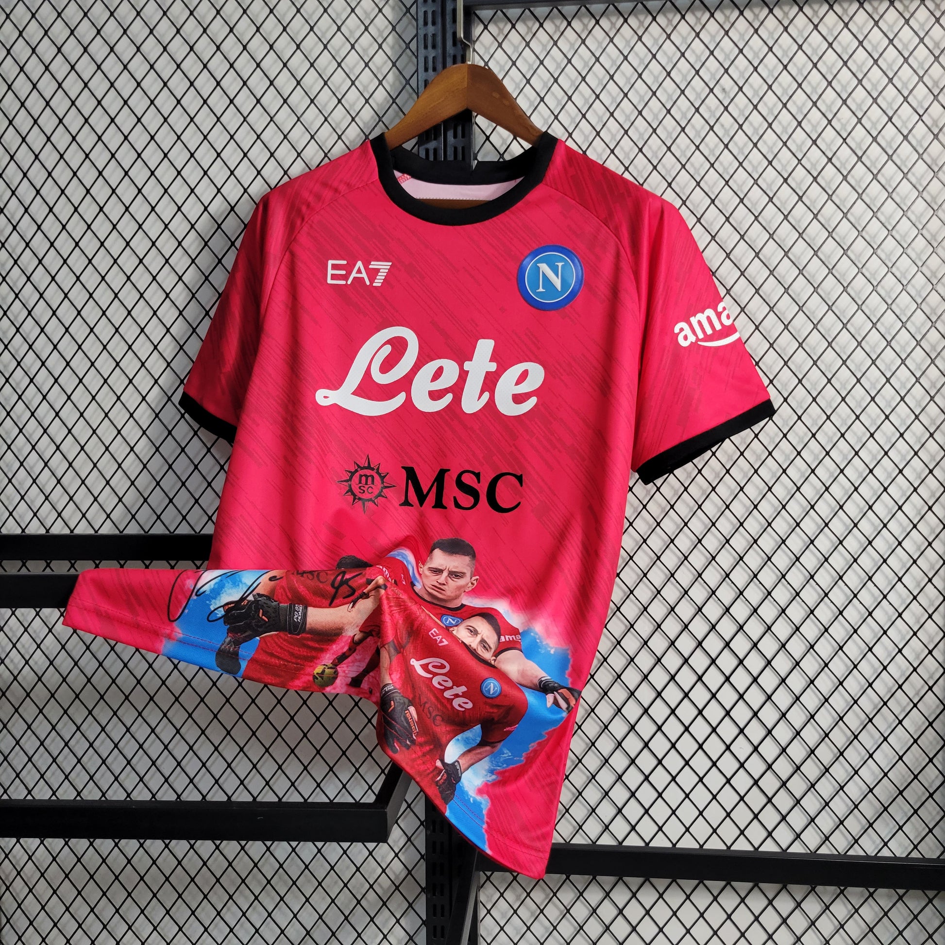 23-24 Napoli Champions Edition Red Size S-XXL（Men's Fan Edition） | 衬衫 | M2-2 | Betty ali Chinese suppliers