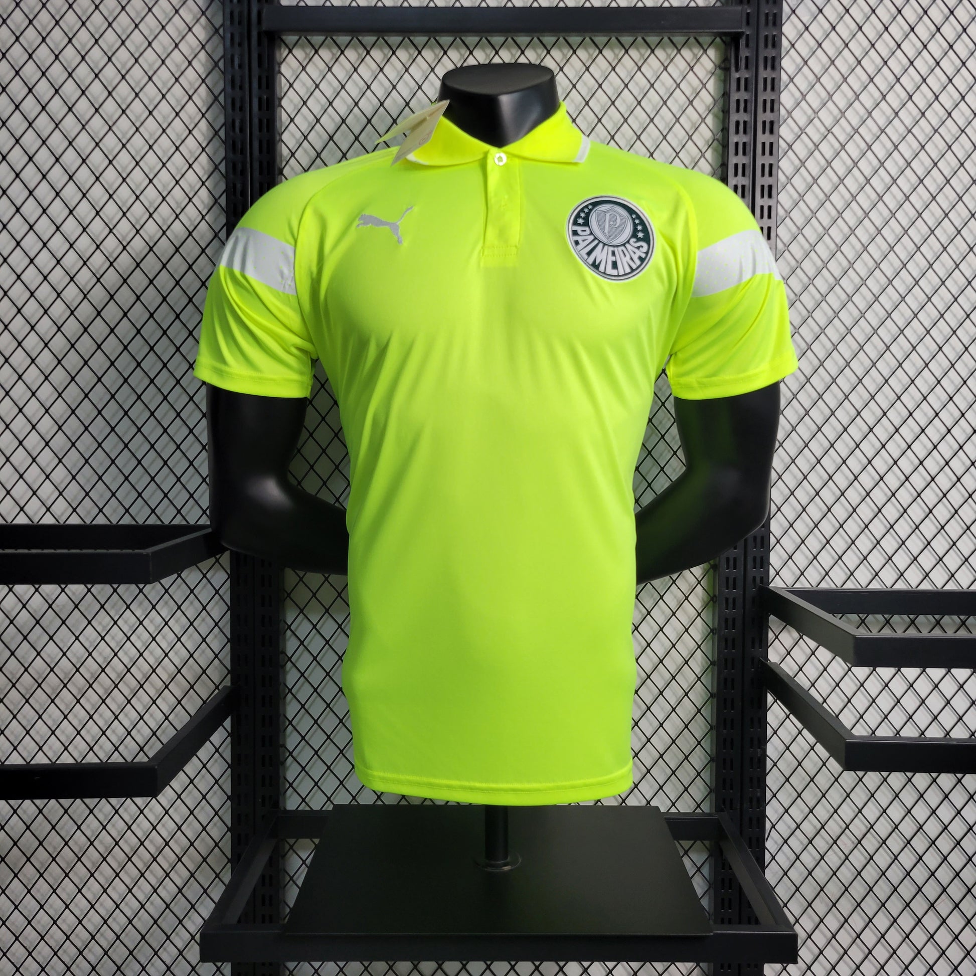 23-24 POLO Palmeiras Fluorescent Green Size S-XXL | 衬衫 | Betty ali Chinese suppliers