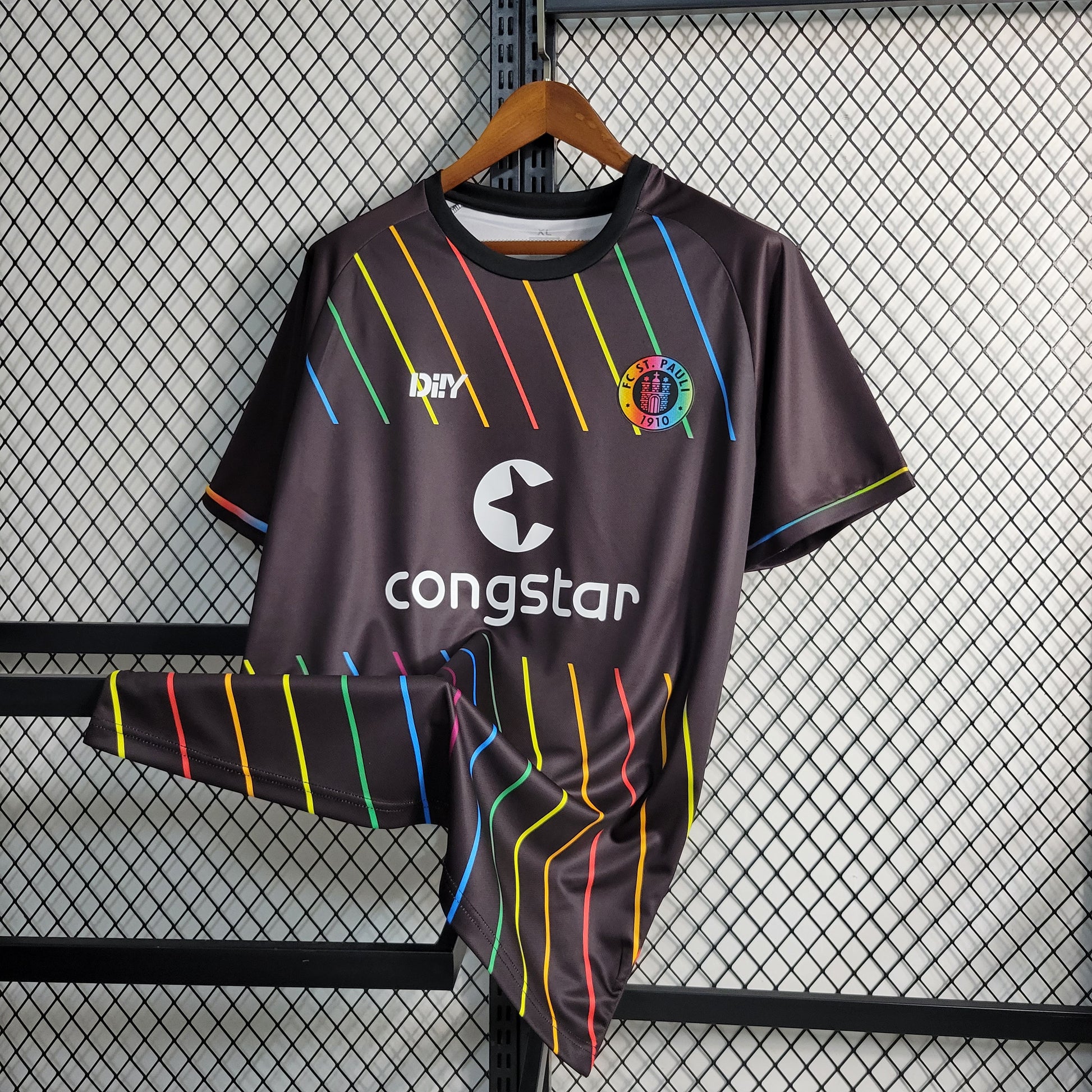 23-24 St. Pauli away size S-XXL（Men's Fan Edition） | 衬衫 | M4-1 | Betty ali Chinese suppliers