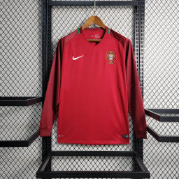 Retro 16-17 Portugal Home Long Sleeve Size S-XXL | 复古/Retro | M2-8, R | Betty ali Chinese suppliers