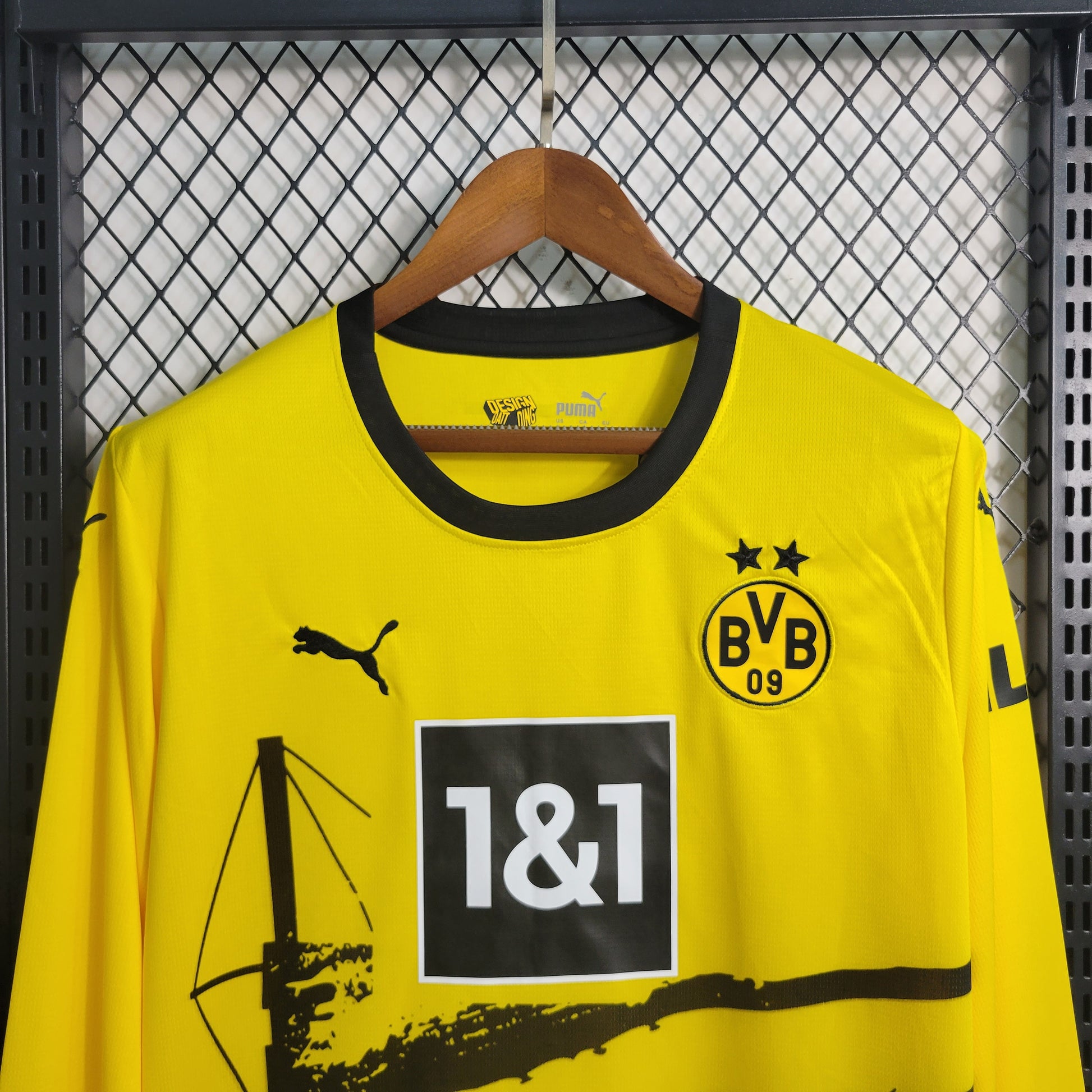 23-24 Dortmund Home Long Sleeve Size S-XXL | 复古/Retro | B3 | Betty ali Chinese suppliers