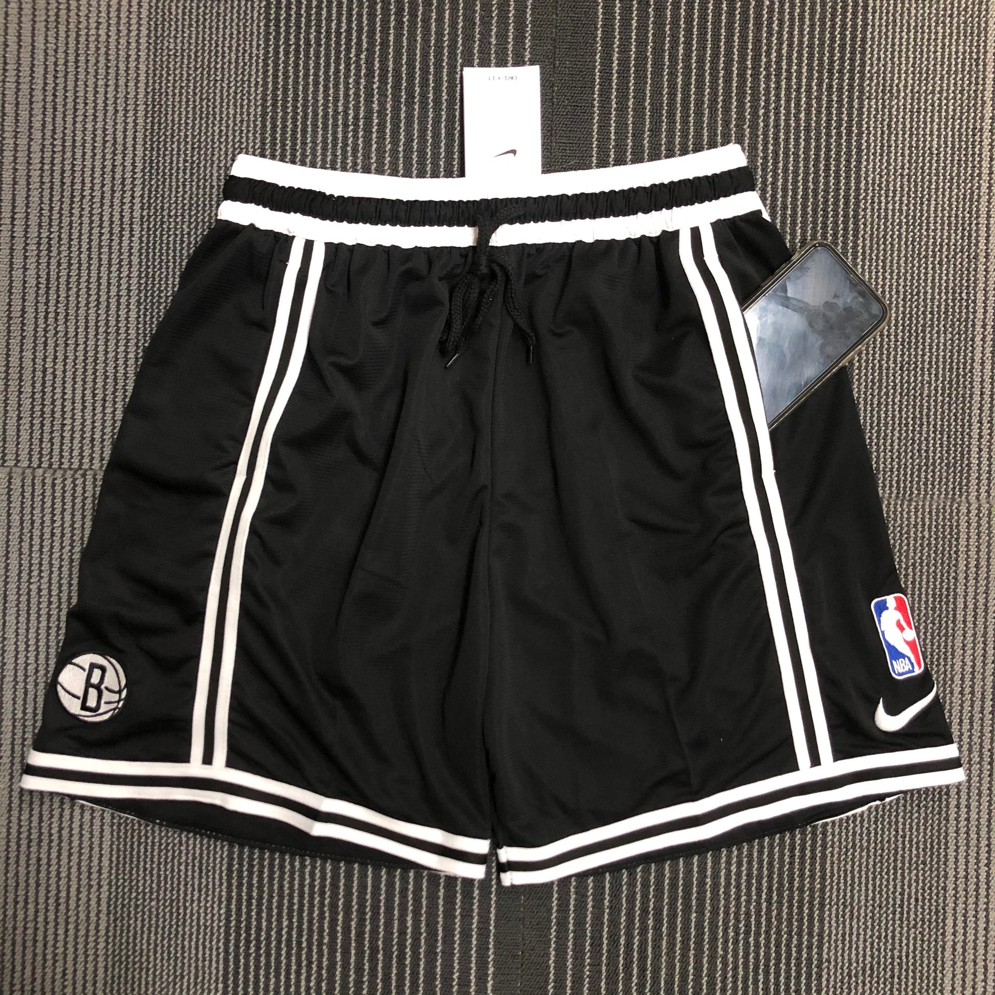 2202 American Training Shorts: Nets Black Size S-XXL | 短裤 | NBA | 中国供应商