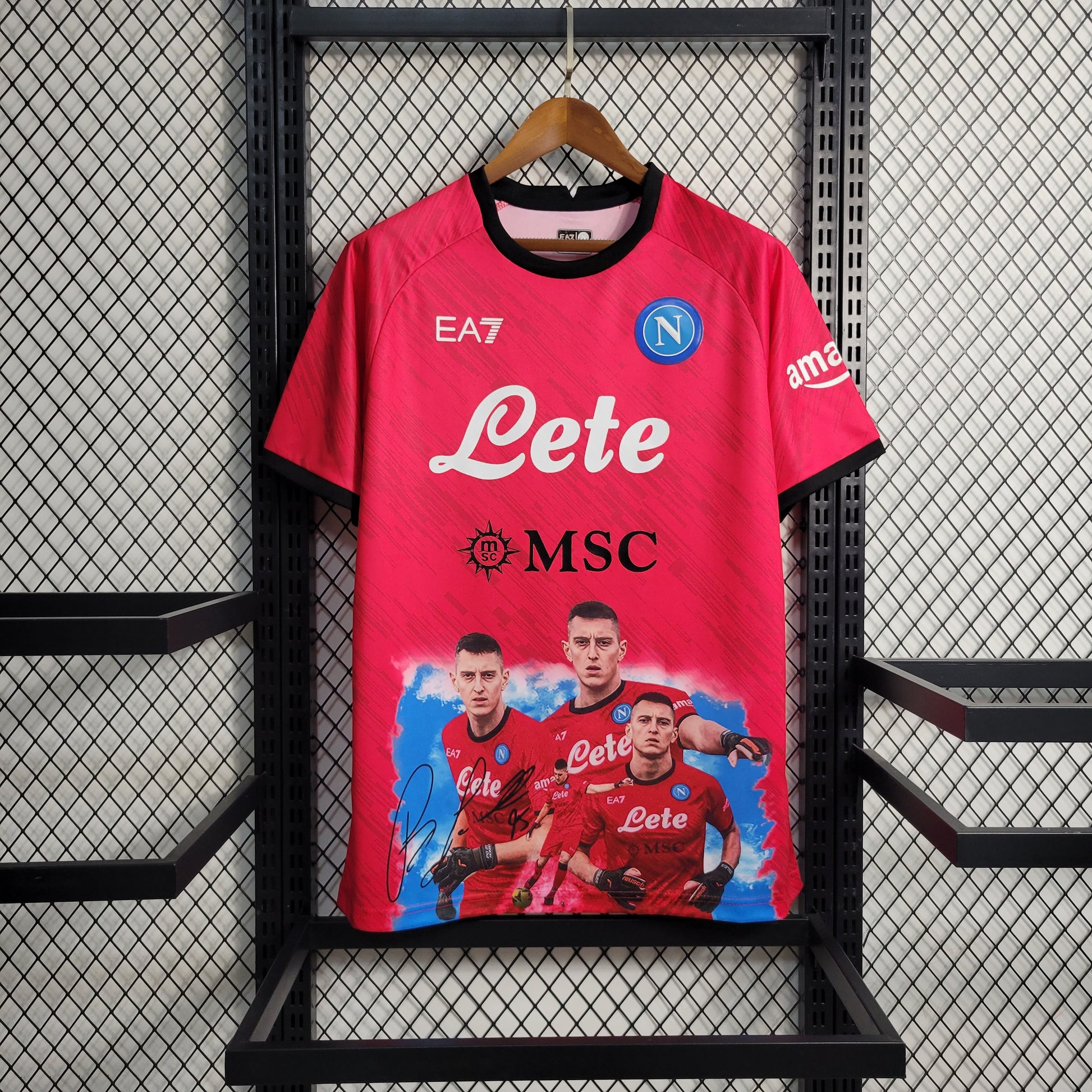 23-24 Napoli Champions Edition Red Size S-XXL（Men's Fan Edition） | 衬衫 | M2-2 | Betty ali Chinese suppliers