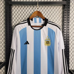 22-23 Argentina Home 3-Star Long Sleeve Size S-XXL