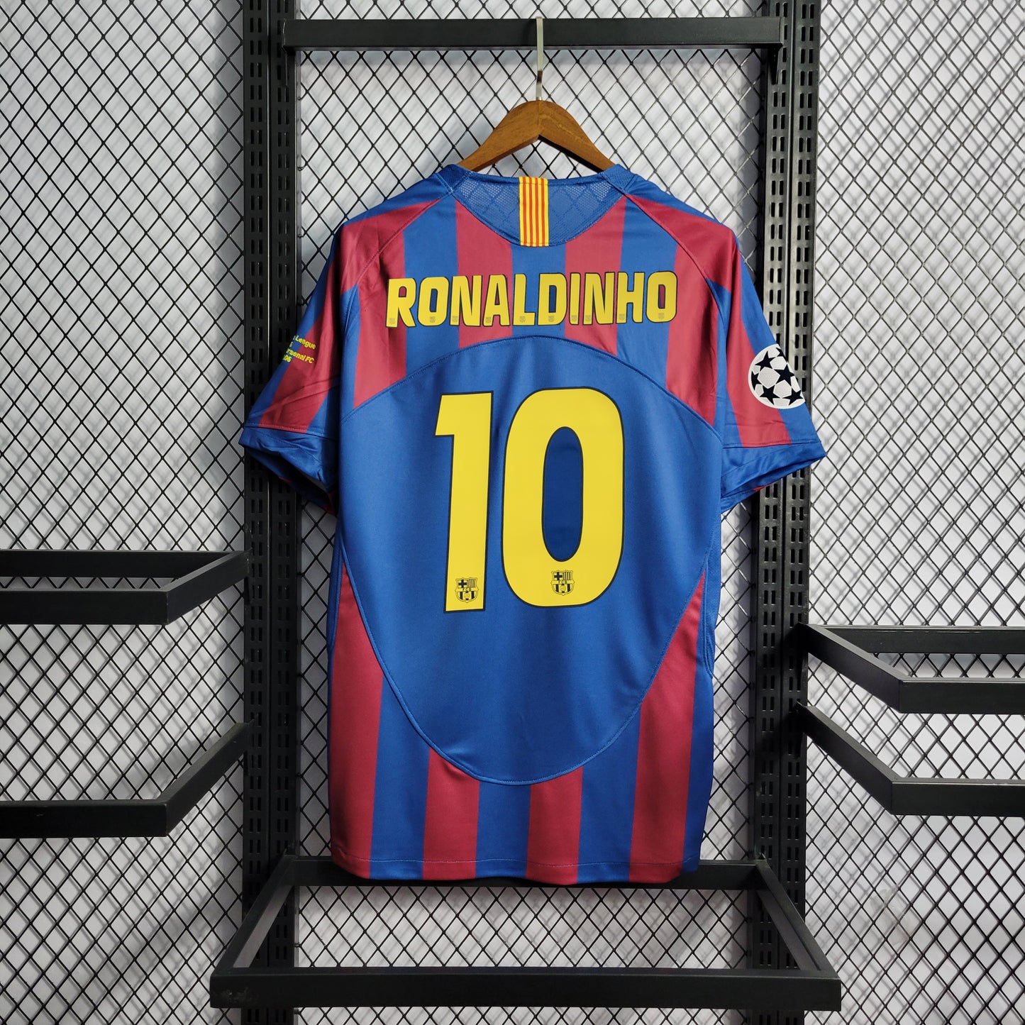 Retro 06 Barcelona home + 10#RONALDINHO（Retro） | 复古/Retro | R | Betty ali Chinese suppliers