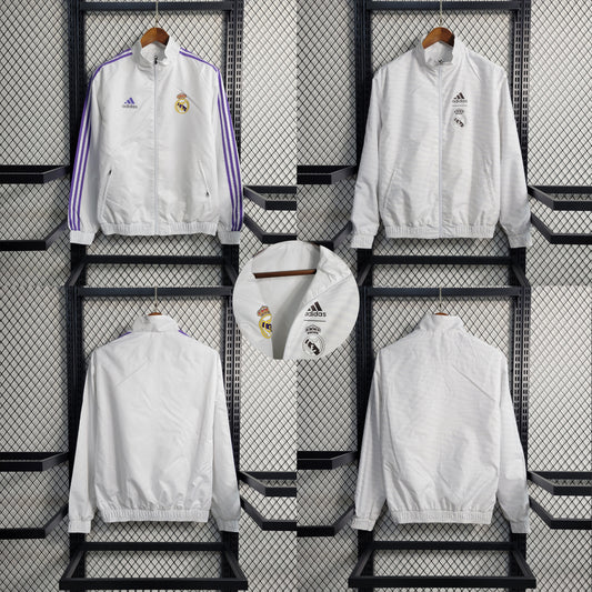 23-24 Windbreaker Reversible Real Madrid Size S-XXL | 风衣 | W2-3 | Betty ali Chinese suppliers