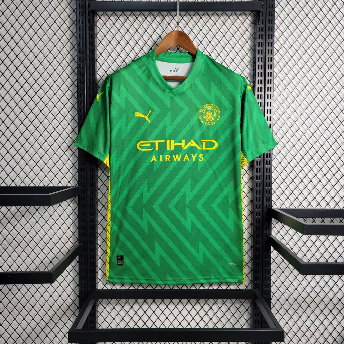 23-24 Manchester City Green Goalkeeper Size S-XXL（Men's Fan Edition） | 衬衫 | M2-1 | Betty ali Chinese suppliers