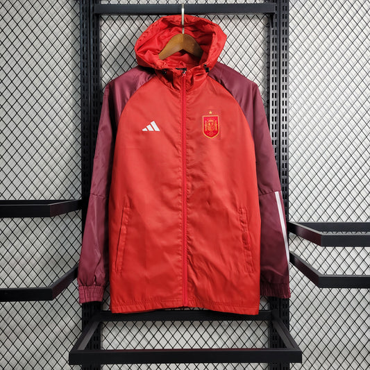 23-24 Windbreaker Spanish Red Size S-XXL | B3, M2-3 | 中国供应商