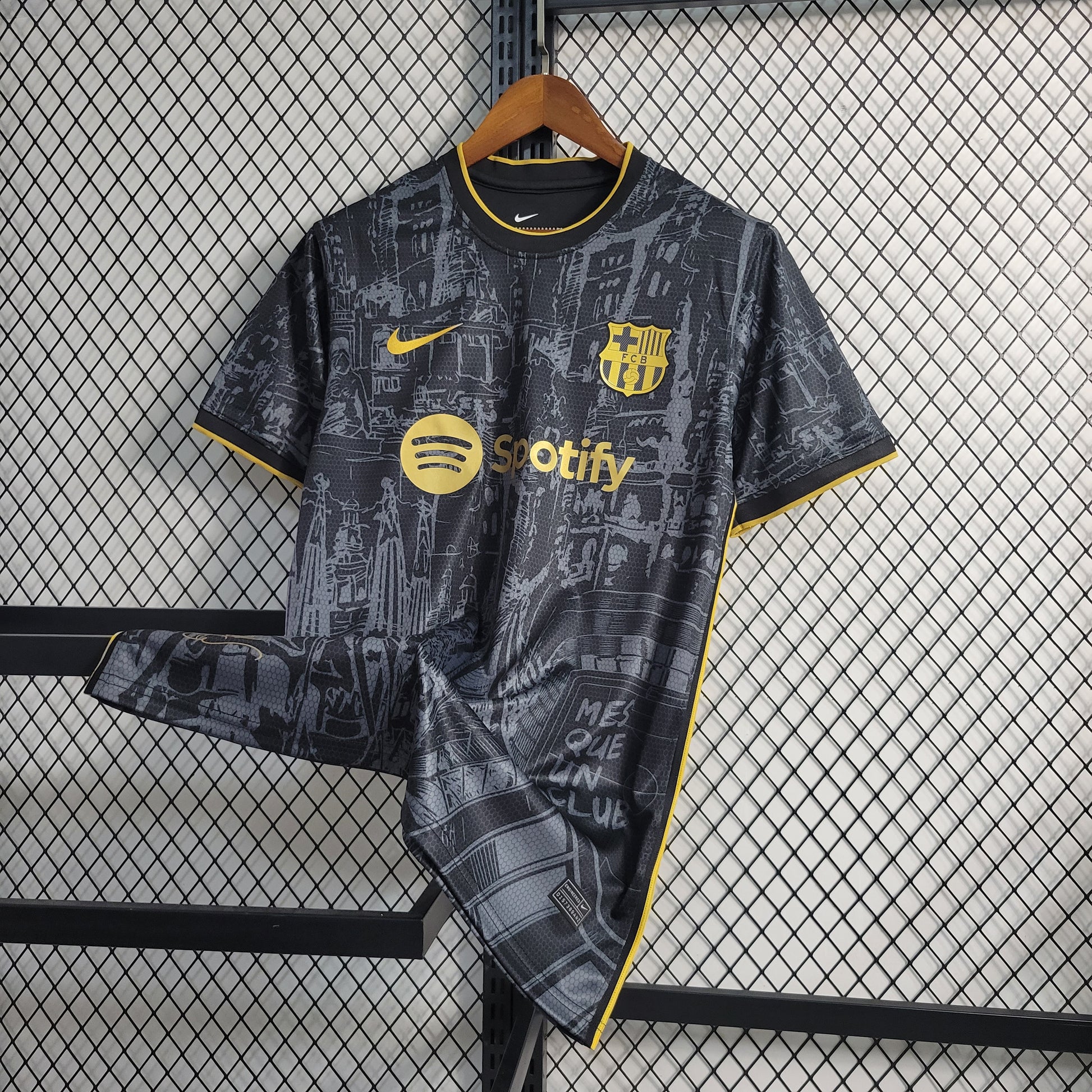 23-24 Barcelona Black Gold Special Edition Size S-XXL（Men's Fan Edition） | 衬衫 | M2-3 | Betty ali Chinese suppliers