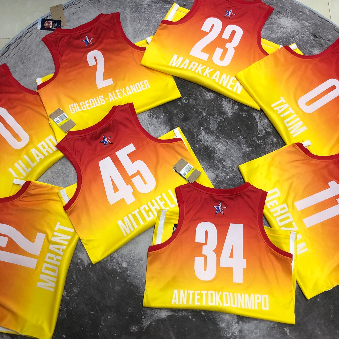 23 season all-star yellow NBA : #45 #34#23 #12#11#2#0 | NBA | NBA | Betty ali Chinese suppliers