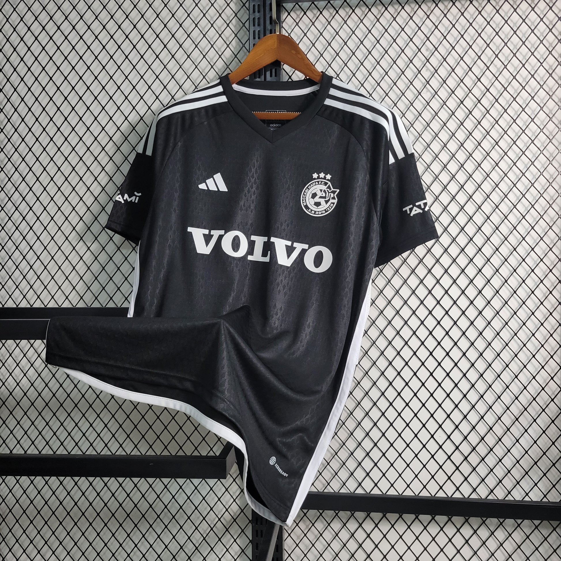 23-24 Maccabi Black away size S-4XL(fan version) | 衬衫 | M5-1 | Betty ali Chinese suppliers