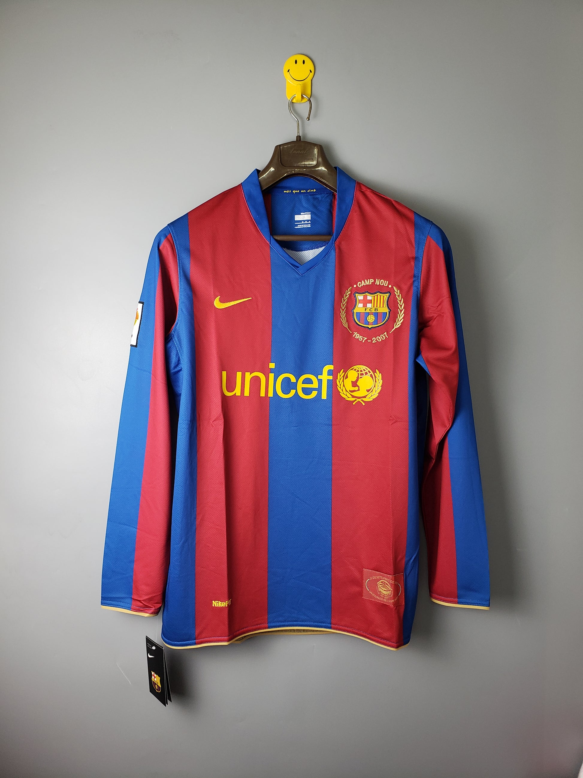 Retro 07/08 Barcelona long sleeves home S-XXL（Retro） | 复古/Retro | R1 | Betty ali Chinese suppliers