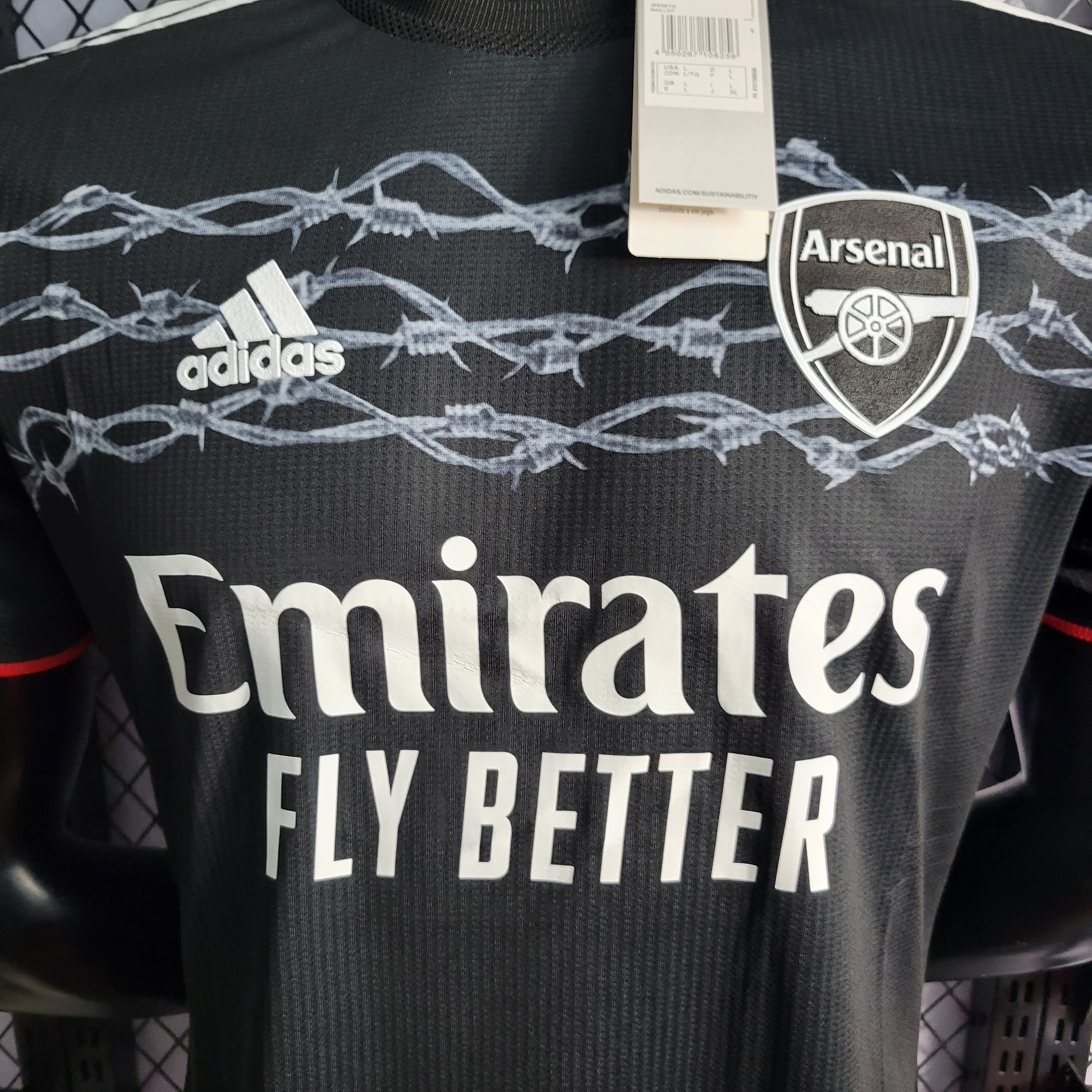 22/23 Players Arsenal Training Suit Black Size S-XXL（Men's Fan Edition） | 衬衫 | M2-1 | Betty ali Chinese suppliers