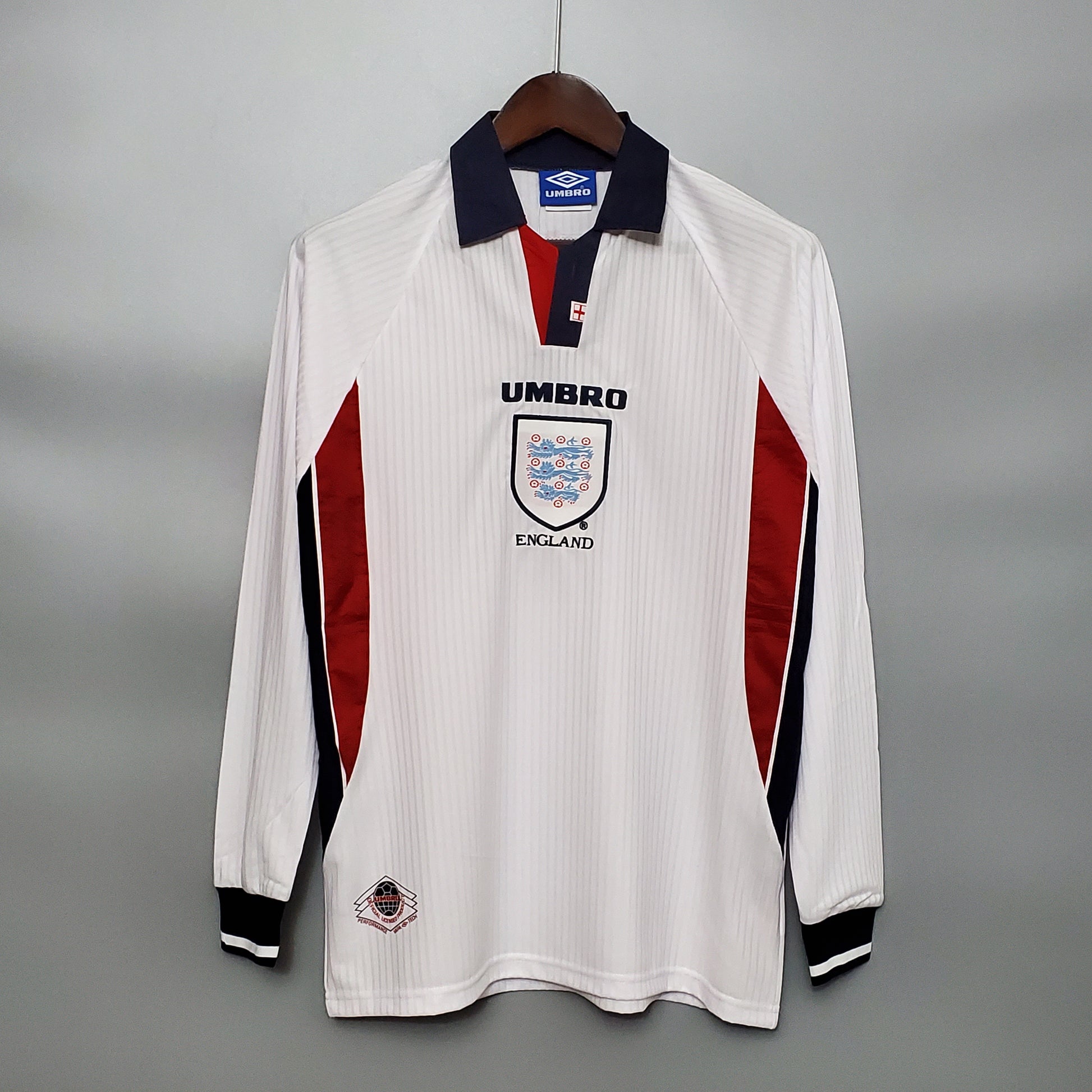 Retro Long Sleeve 1998 England home S- XXL（Retro） | 复古/Retro | R1 | Betty ali Chinese suppliers