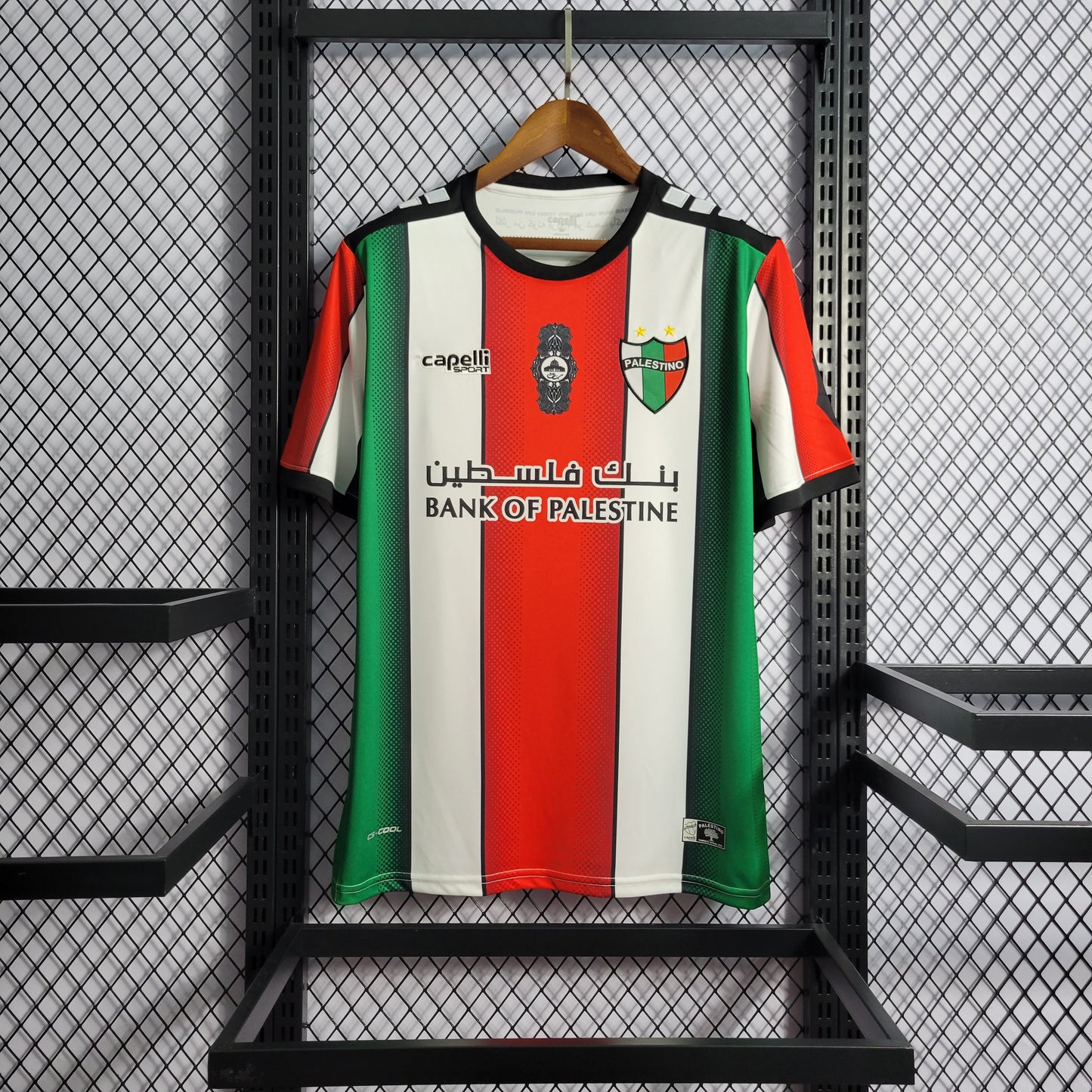 22/23 Deportivo Palestino Red White Green S-XXL（Men's Fan Edition） | 衬衫 | M4-1 | Betty ali Chinese suppliers