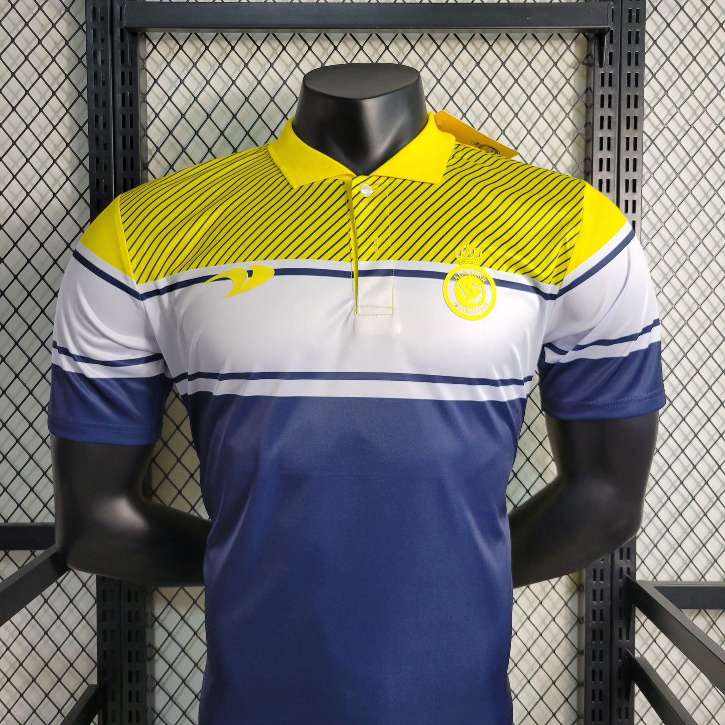 23-24 Al-Nassr FC Yellow POLO Size S-XXL | 衬衫 | P4-1 | Betty ali Chinese suppliers