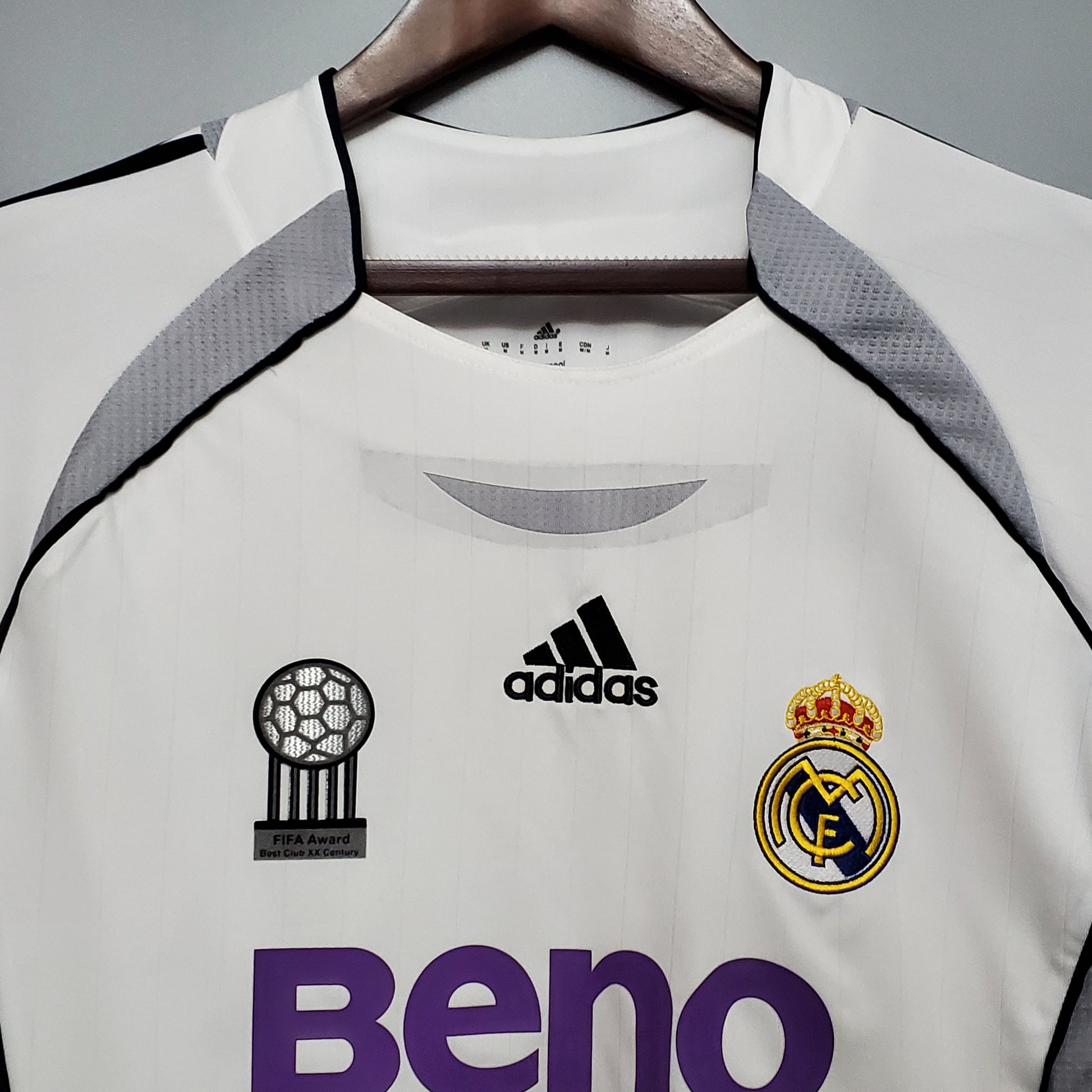 Retro Real Madrid Long sleeve 06/07 home S-XXL（Retro） | 复古/Retro | R | Betty ali Chinese suppliers