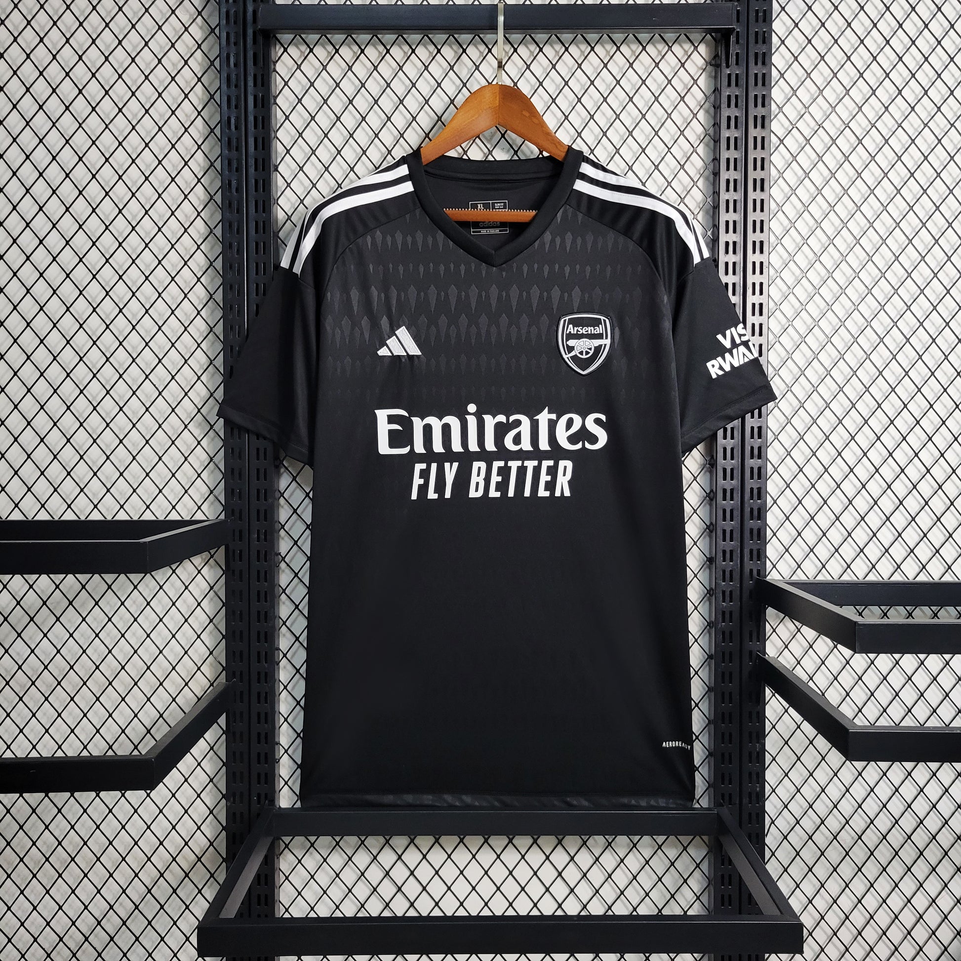 23-24 Arsenal Black Goalkeeper S-XXL（Men's Fan Edition） | 衬衫 | M2-1 | Betty ali Chinese suppliers