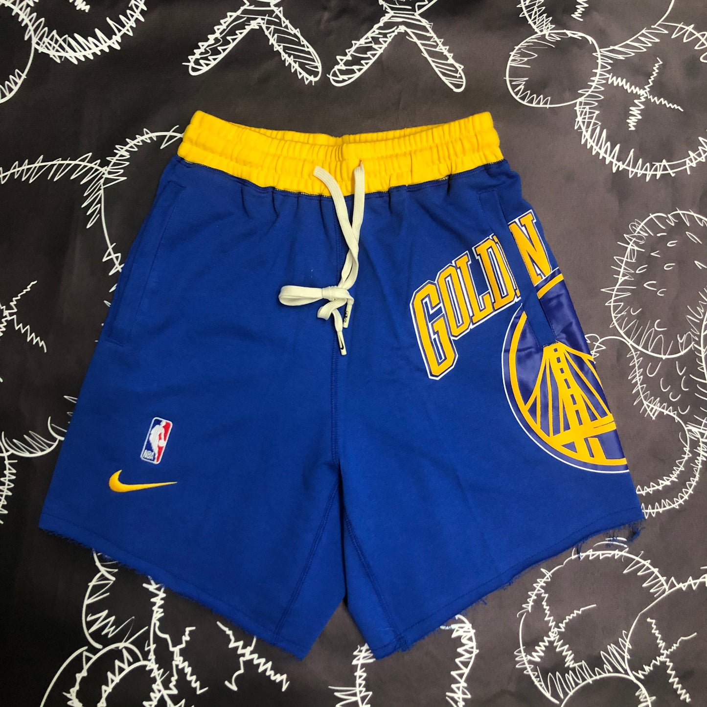 Warriors Athletic Shorts Blue（NBA）Size S-XXL | 短裤 | NBA | 中国供应商