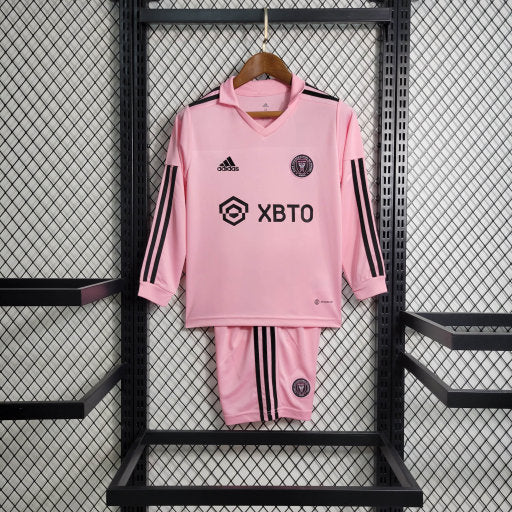 22-23 Kids Intermiamicf Home Long Sleeve Sizes 16-28