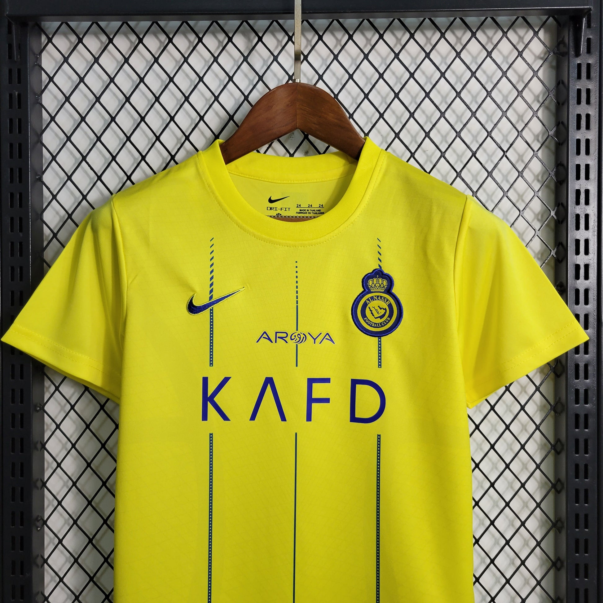 22-23 KIDS Al Nassr FC Home Sizes 16-28(children's clothing) | M2-9 | Betty ali Chinese suppliers