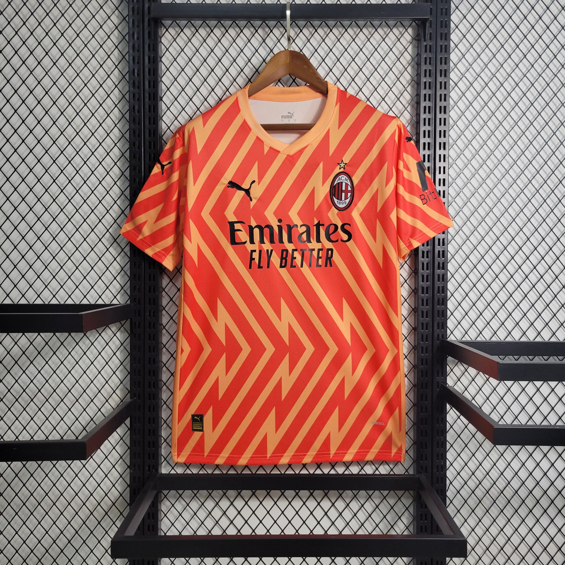 23-24 AC Milan Goalkeeper Orange Size S-XXL （fan version） | 衬衫 | M2-2 | Betty ali Chinese suppliers