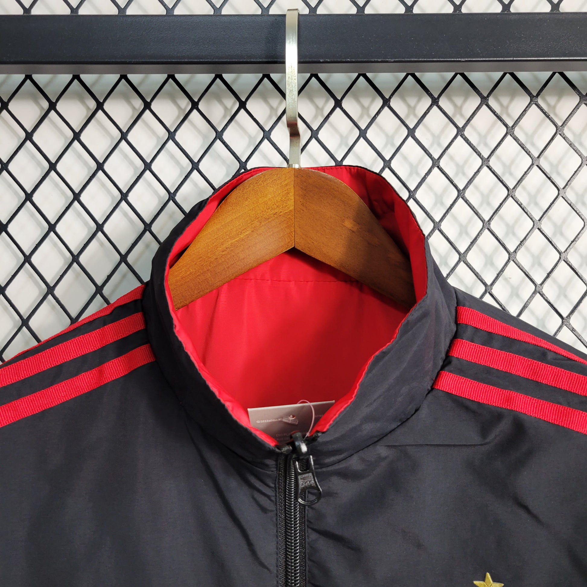 23-24 Windbreaker Double sided Flamengo Black Red Size S-XXL | 风衣 | W1-2 | Betty ali Chinese suppliers