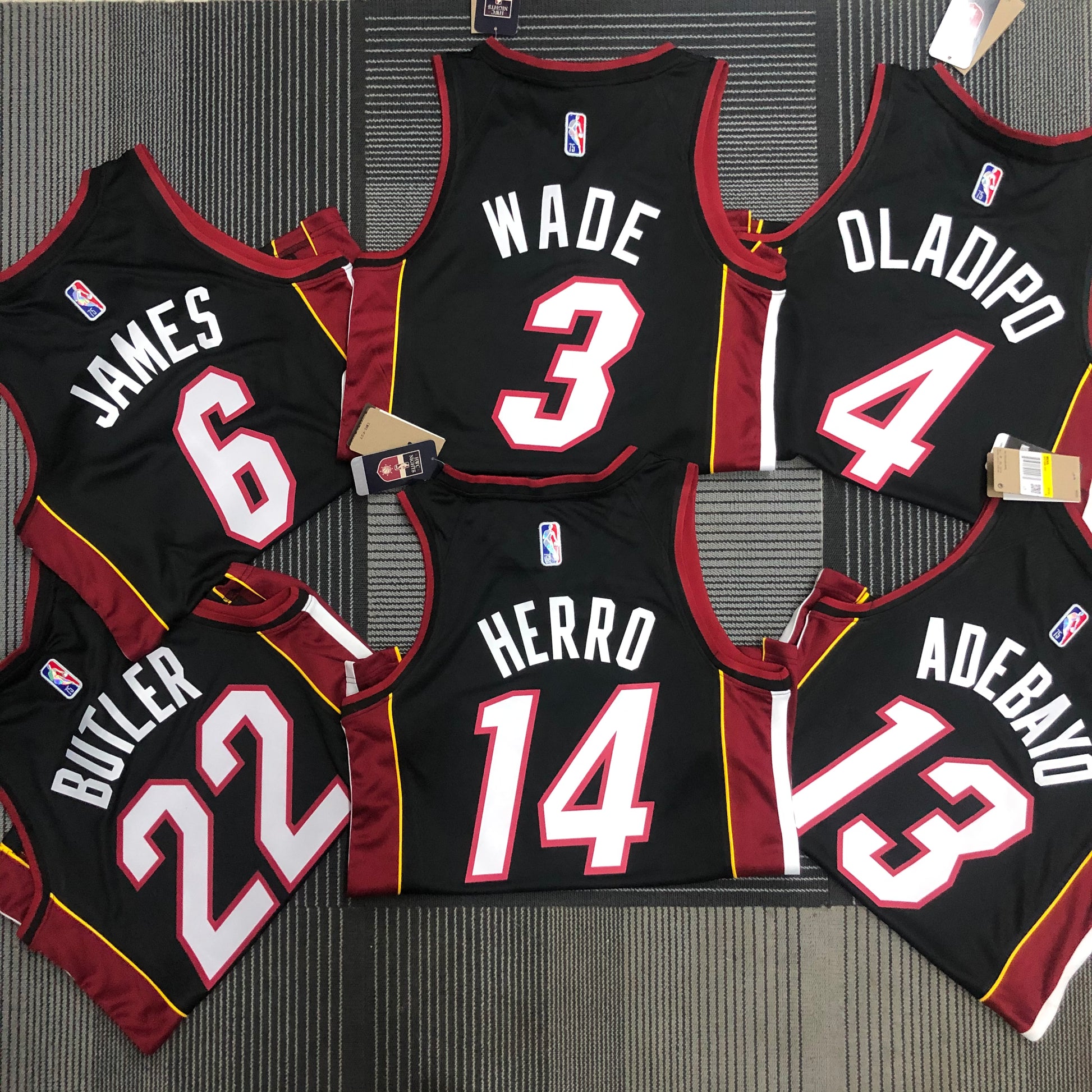 75th Anniversary Heat NBA : #22#14#13#4#3#6 | NBA | NBA | Betty ali Chinese suppliers