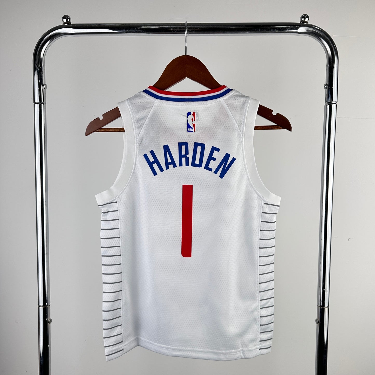 Youth children's clothing: Clippers White/Blue Harden 1 Harden