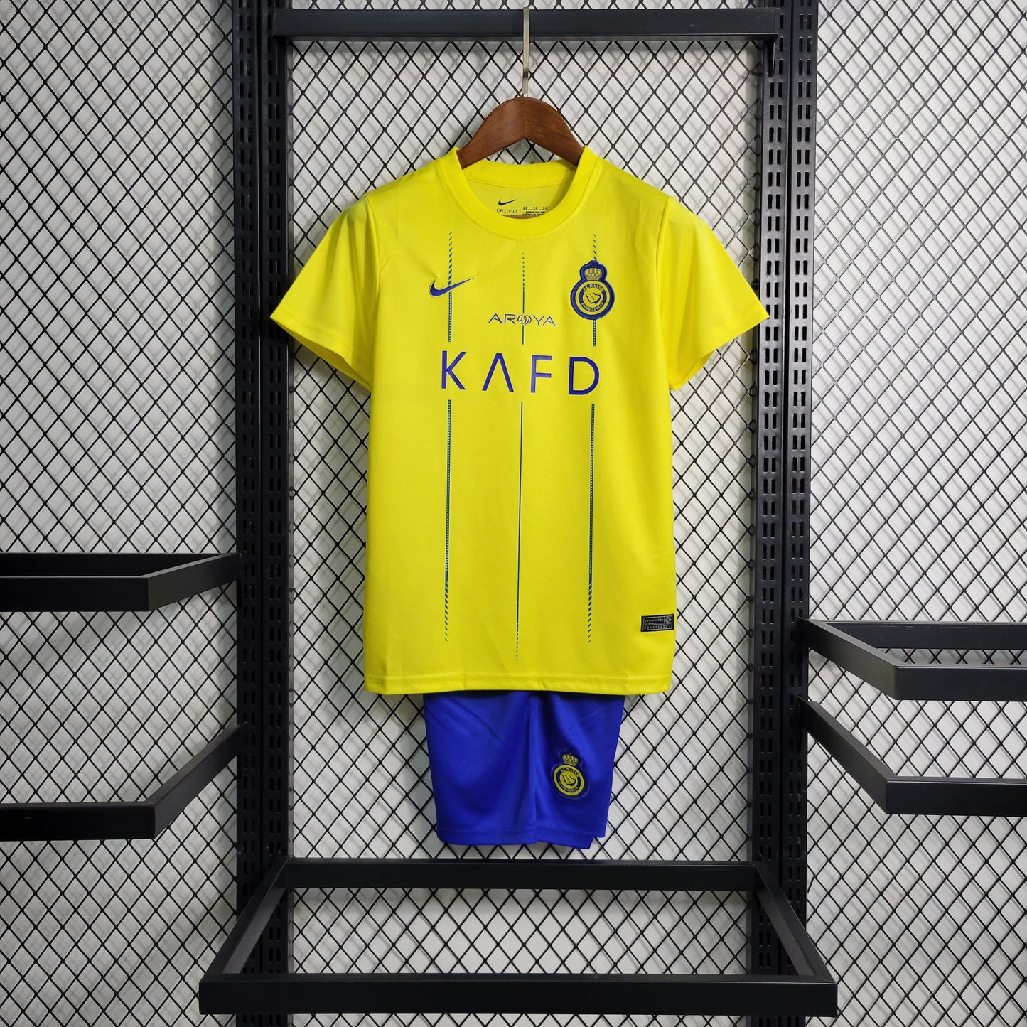 22-23 KIDS Al Nassr FC Home Sizes 16-28(children's clothing) | M2-9 | Betty ali Chinese suppliers