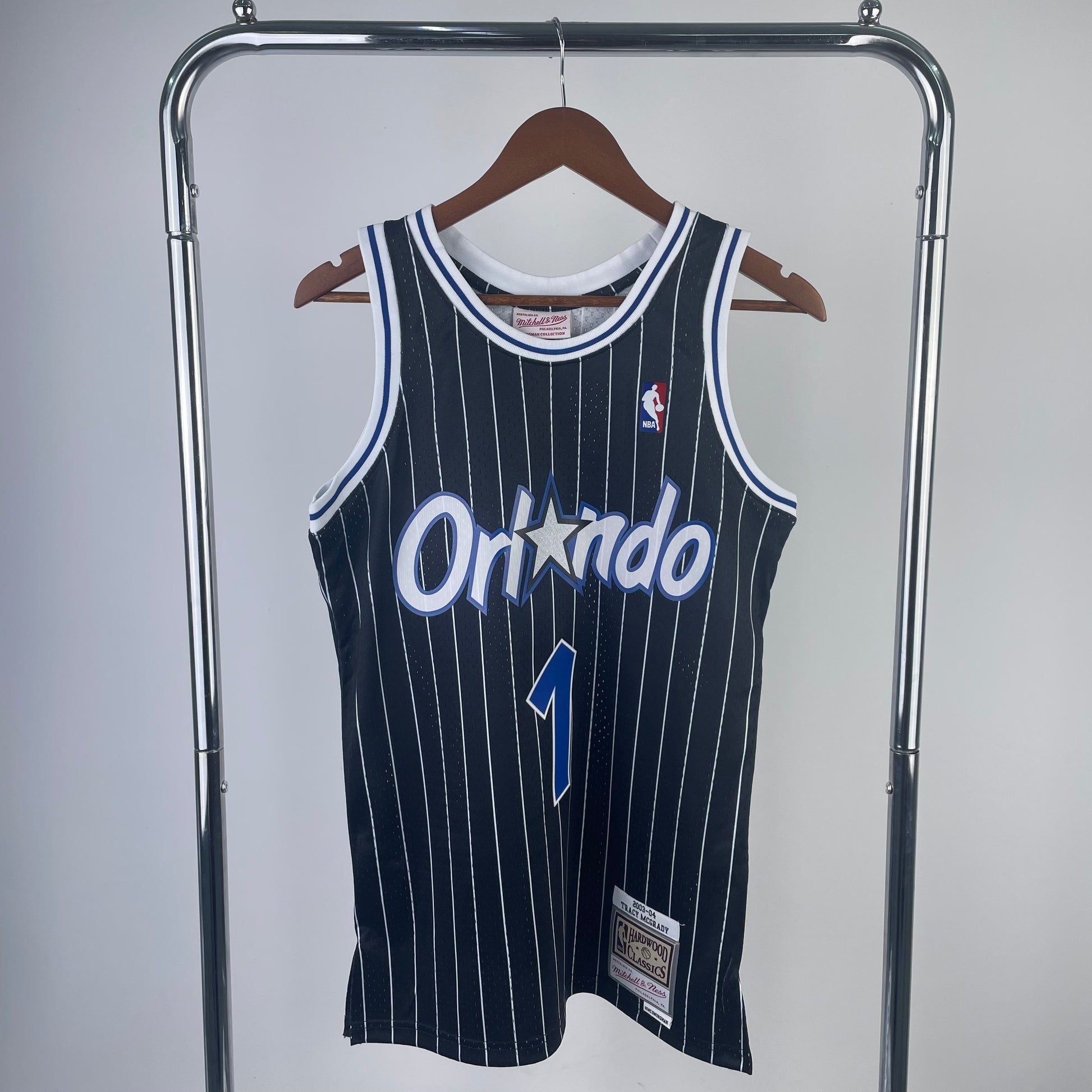 MN hot-pressed retro jersey: SW Magic 04 season black NBA : #1 | NBA | NBA | Betty ali Chinese suppliers